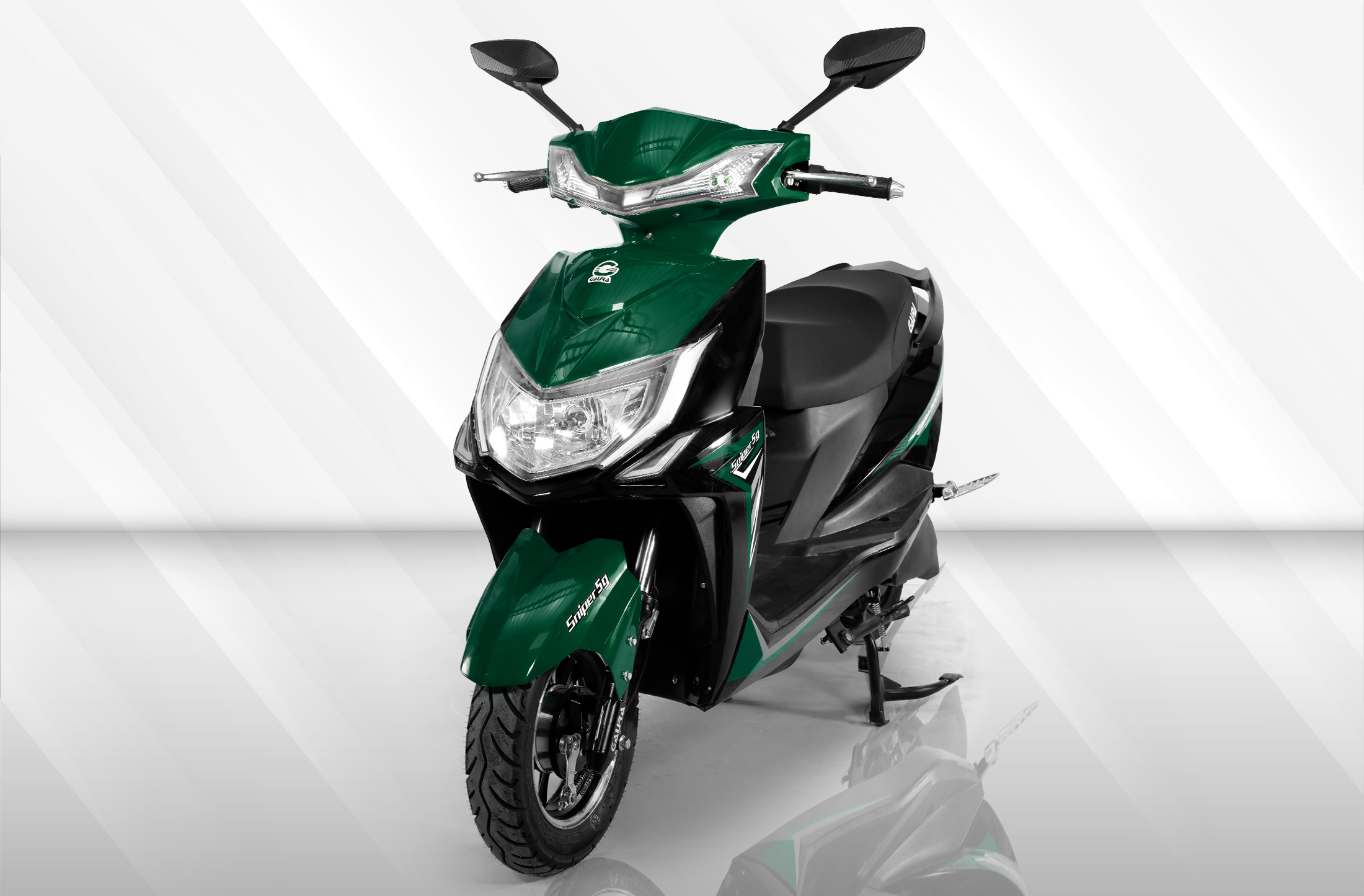 Gaura Sniper 5G Plus electric scooter available at DKK Perambalur industrial showroom for Perambalur Ariyalur Trichy route commuters