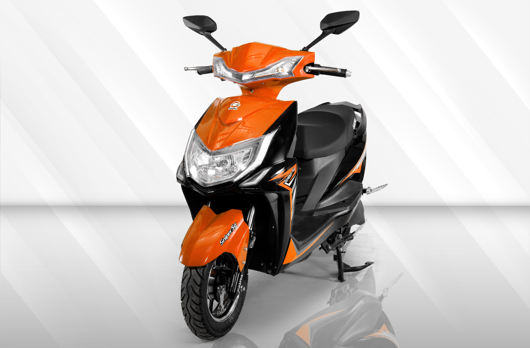 Gaura Sniper 5G Li electric scooter available at DKK Perambalur industrial showroom for Perambalur Ariyalur Trichy route commuters